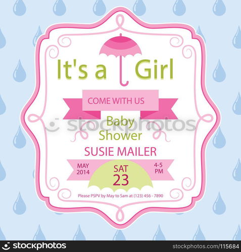 baby shower celebration. baby shower boy girl birth greeting celebration vector