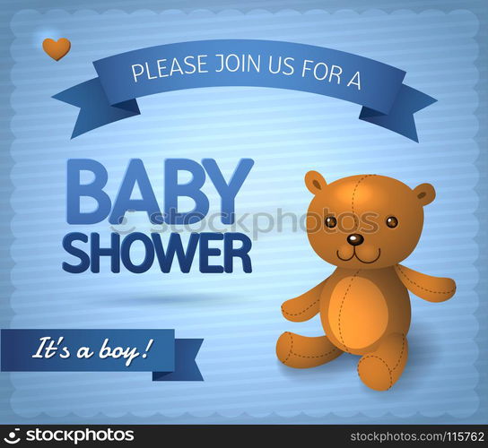 baby shower celebration. baby shower boy girl birth greeting celebration vector