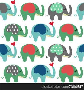 Baby Shower greeting card with Elephant