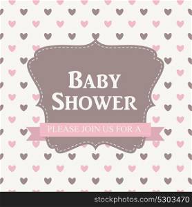 Baby Shower Invitation Vector Illustration EPS10. Baby Shower Invitation Vector Illustration