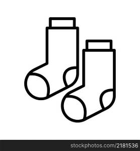 Baby sock icon vector sign and symbol on trendy design