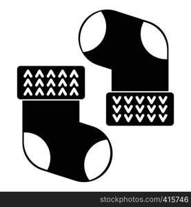 Baby socks icon. Simple illustration of baby socks vector icon for web. Baby socks icon, simple style