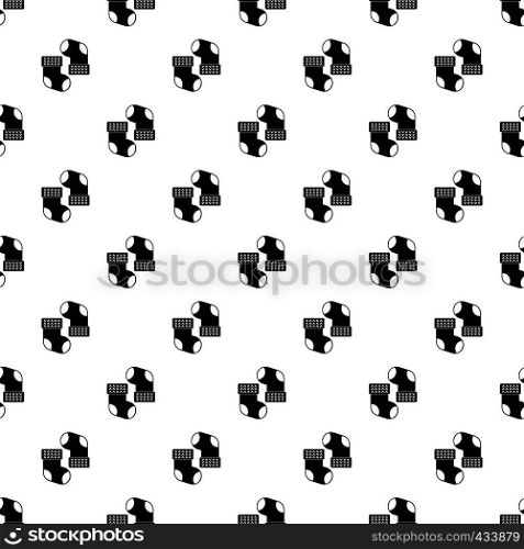 Baby socks pattern seamless in simple style vector illustration. Baby socks pattern vector