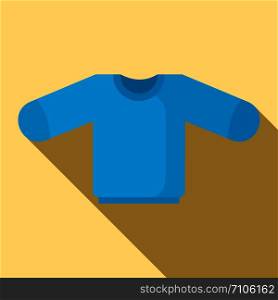 Baby sweater icon. Flat illustration of baby sweater vector icon for web design. Baby sweater icon, flat style