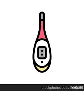 baby thermometer for infants color icon vector. baby thermometer for infants sign. isolated symbol illustration. baby thermometer for infants color icon vector illustration
