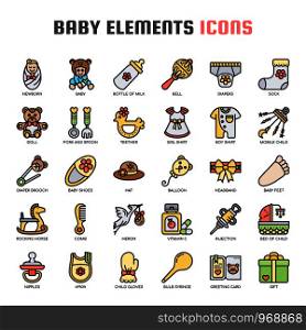 Baby , Thin Line and Pixel Perfect Icons