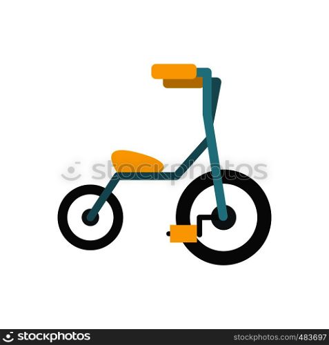 Baby tricycles flat icon isolated on white background. Baby tricycles flat icon