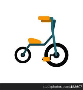 Baby tricycles flat icon isolated on white background. Baby tricycles flat icon
