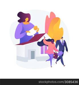 Babysitting services abstract concept vector illustration. Nanny app, personal childcare services, reliable sitter, safe babysitting during quarantine, 24 hour help with kids abstract metaphor.. Babysitting services abstract concept vector illustration.