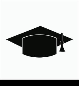 bachelor hat logo illustration design