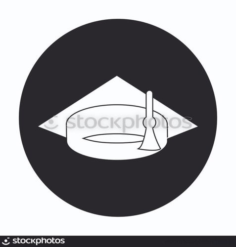 bachelor hat logo illustration design