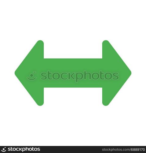 back and forth arrow, icon on isolated background