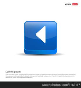 Back Icon - 3d Blue Button.