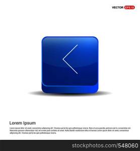 Back Icon - 3d Blue Button.