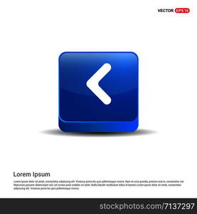 Back Icon - 3d Blue Button.