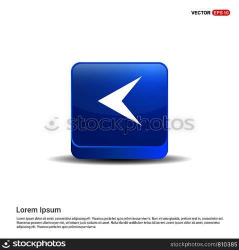 Back Icon - 3d Blue Button.