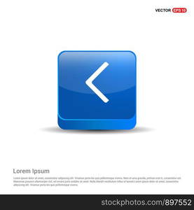 Back Icon - 3d Blue Button.