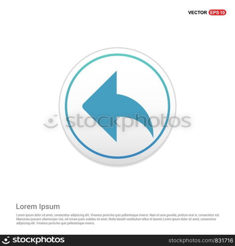 Back Icon - white circle button