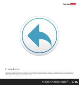 Back Icon - white circle button