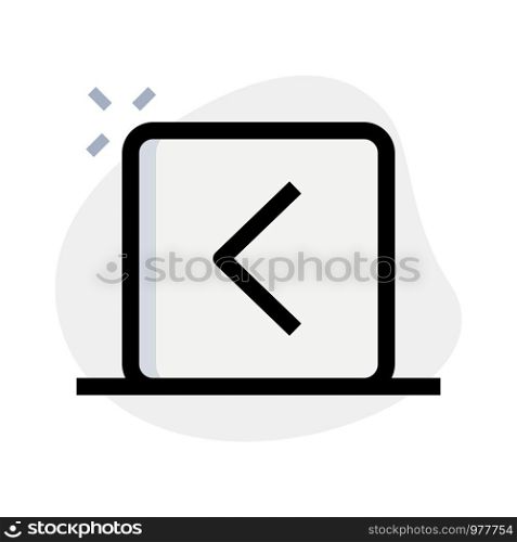 Back key navigation button on computer button
