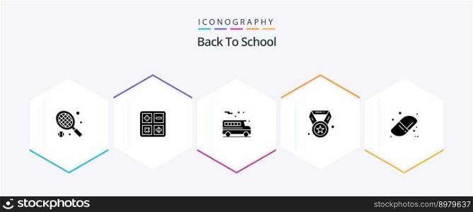 Back To School 25 Glyph icon pack including . education. school. back to school. ch&ion