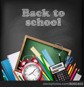 Back to school background. Vector.