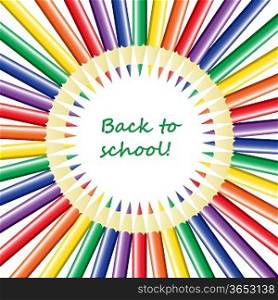 Back to school colored background