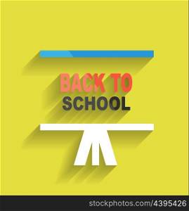 Back to school concept icon flat design