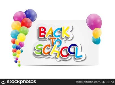 Back to School Concept Vector Illustration. EPS10