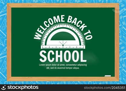 Back to School design. For web design, mobile and application interface, also useful for infographics. Vector illustration.. Back to School design
