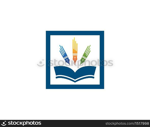 Back to school education logo vector