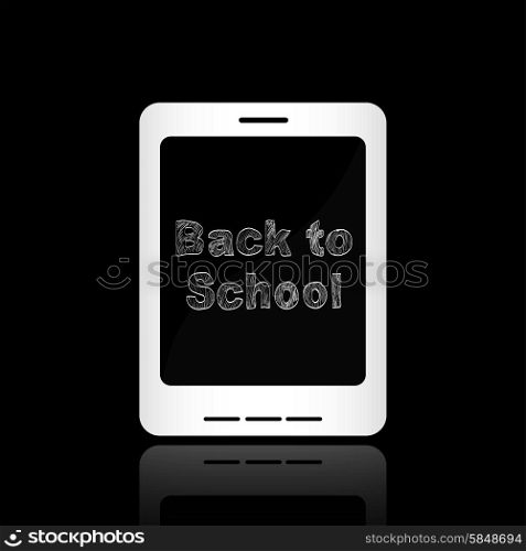 Back to school illustration of message in the smartphone