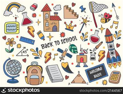 back to school illustration Vector for banner, poster, flyer