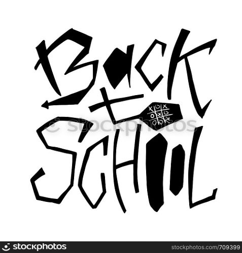 Back to school - isolated text. Lettering design for icon, greeting cards, invitations, posters, banners. Back to school - isolated text. Lettering design for icon, greeting cards, invitations, posters, banners.