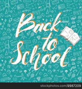 Back to School lettering"e, vector illustration. Back to School lettering"e, vector illustration.