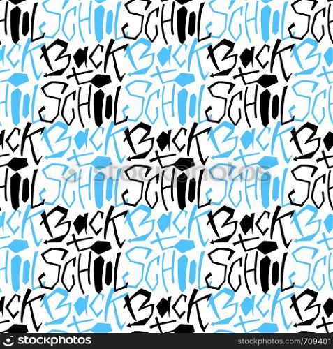 Back to school seamless pattern. Handwritting background for september design decoration. Back to school seamless pattern. Handwritting background for september design decoration.