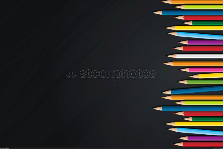 Back to school vector design concept made from pencils. modern design template with school accessories.