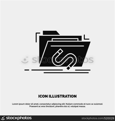 Backdoor, exploit, file, internet, software Icon. glyph vector gray symbol for UI and UX, website or mobile application. Vector EPS10 Abstract Template background