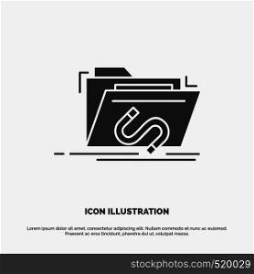 Backdoor, exploit, file, internet, software Icon. glyph vector gray symbol for UI and UX, website or mobile application. Vector EPS10 Abstract Template background