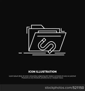 Backdoor, exploit, file, internet, software Icon. Line vector symbol for UI and UX, website or mobile application. Vector EPS10 Abstract Template background