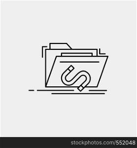 Backdoor, exploit, file, internet, software Line Icon. Vector isolated illustration. Vector EPS10 Abstract Template background