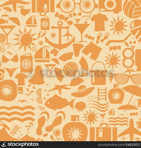 Background collected from beach subjects. A vector illustration