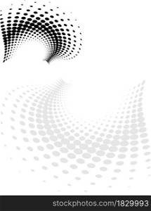 Background Composition, Web Template (Halftone) Design Vector Art Illustration