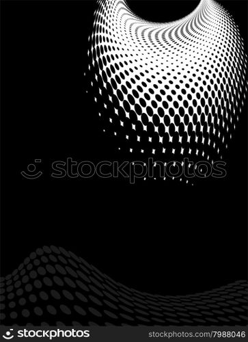 Background Composition, Web Template (Halftone) Vector Art