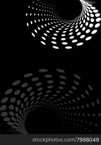 Background Composition, Web Template (Halftone) Vector Art