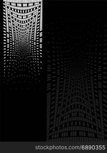 Background Composition, Web Template (Halftone) Vector Illustration