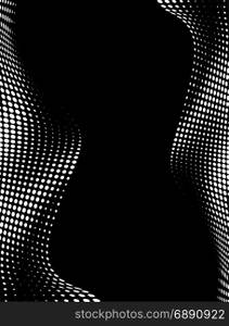 Background Composition, Web Template (Halftone) Vector Illustration