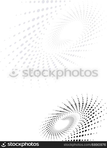 Background Composition, Web Template (Halftone) Vector Illustration