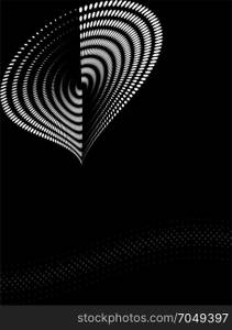 Background Composition, Web Template (Halftone) Vector Illustration