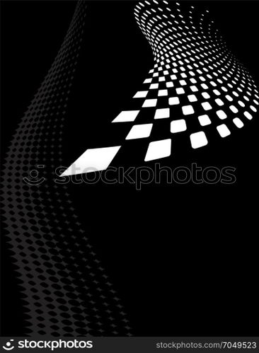 Background Composition, Web Template (Halftone) Vector Illustration